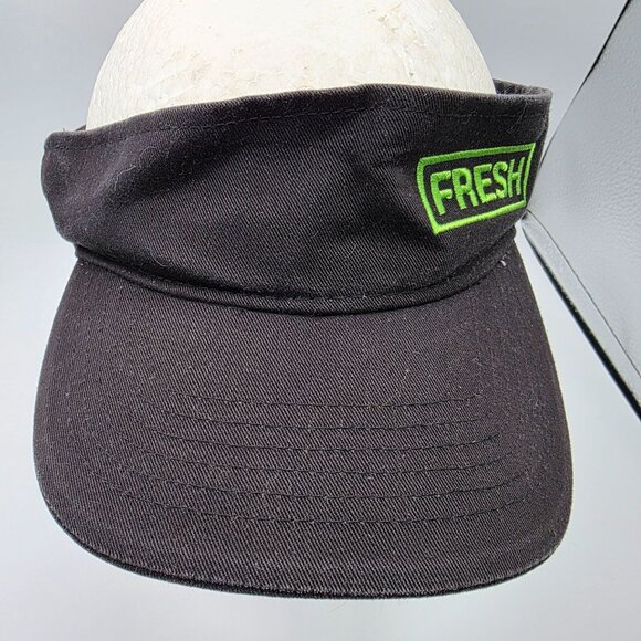 Subway Fresh Adults Black Green Visor Work Wear Adjustable Lightweight - Picture 5 of 6